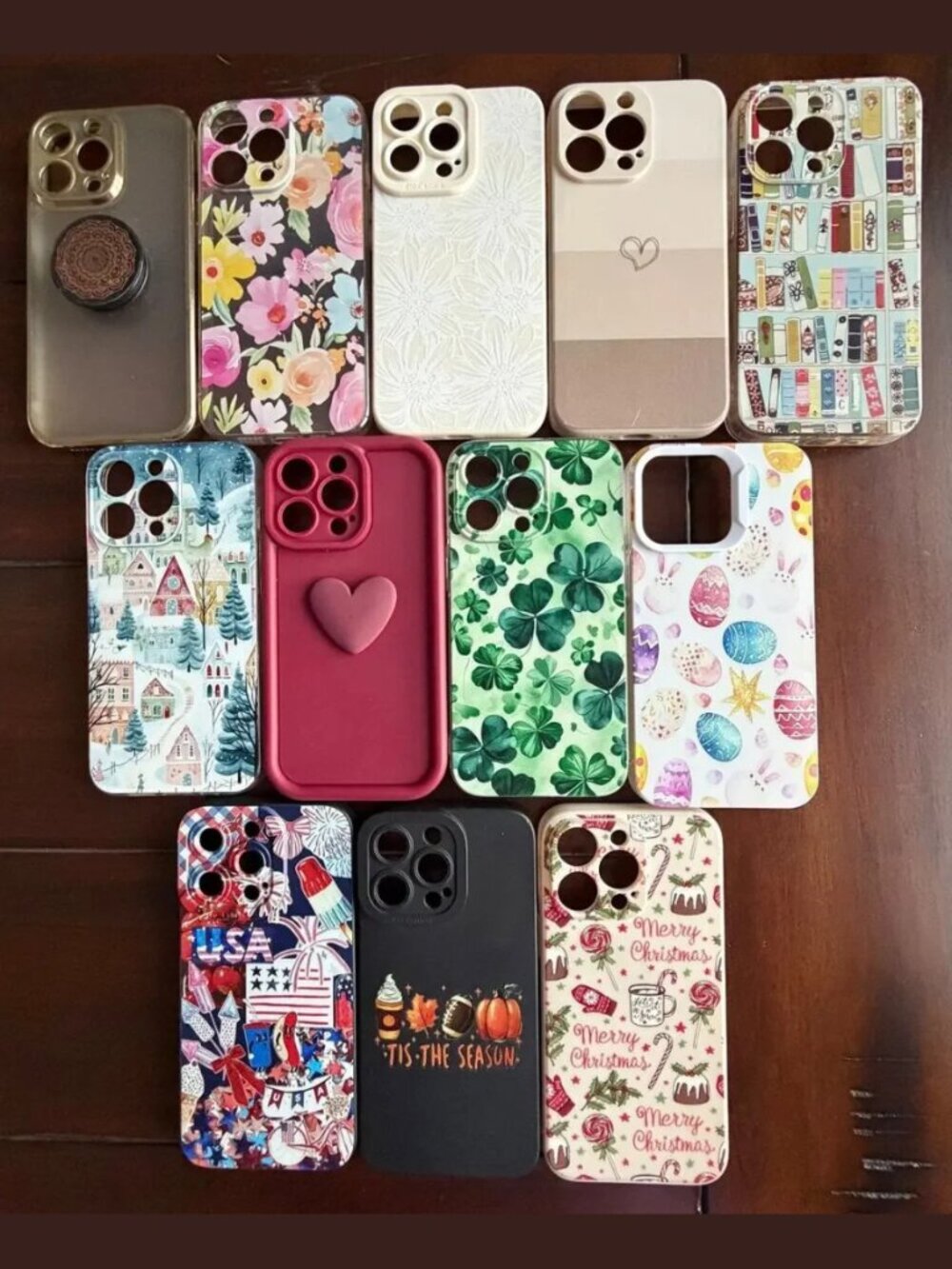iPhone 13 Pro Cases - Lot of 12 - 6 Holidays + 6 Random Styles
